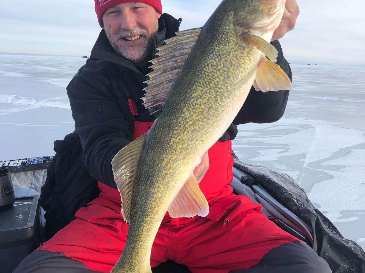 Winter Walleye Ice Fishing in Michigan's Great Lakes Bay Region